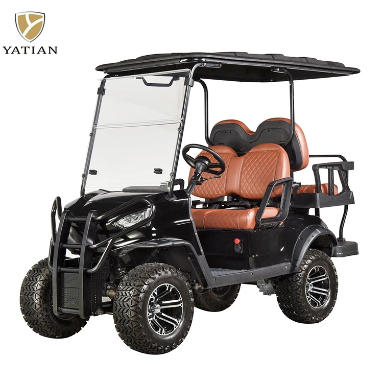 CE Approved Electric Motor Gulf Car with LED Lights 6 Passengers Lifted Golf Cart