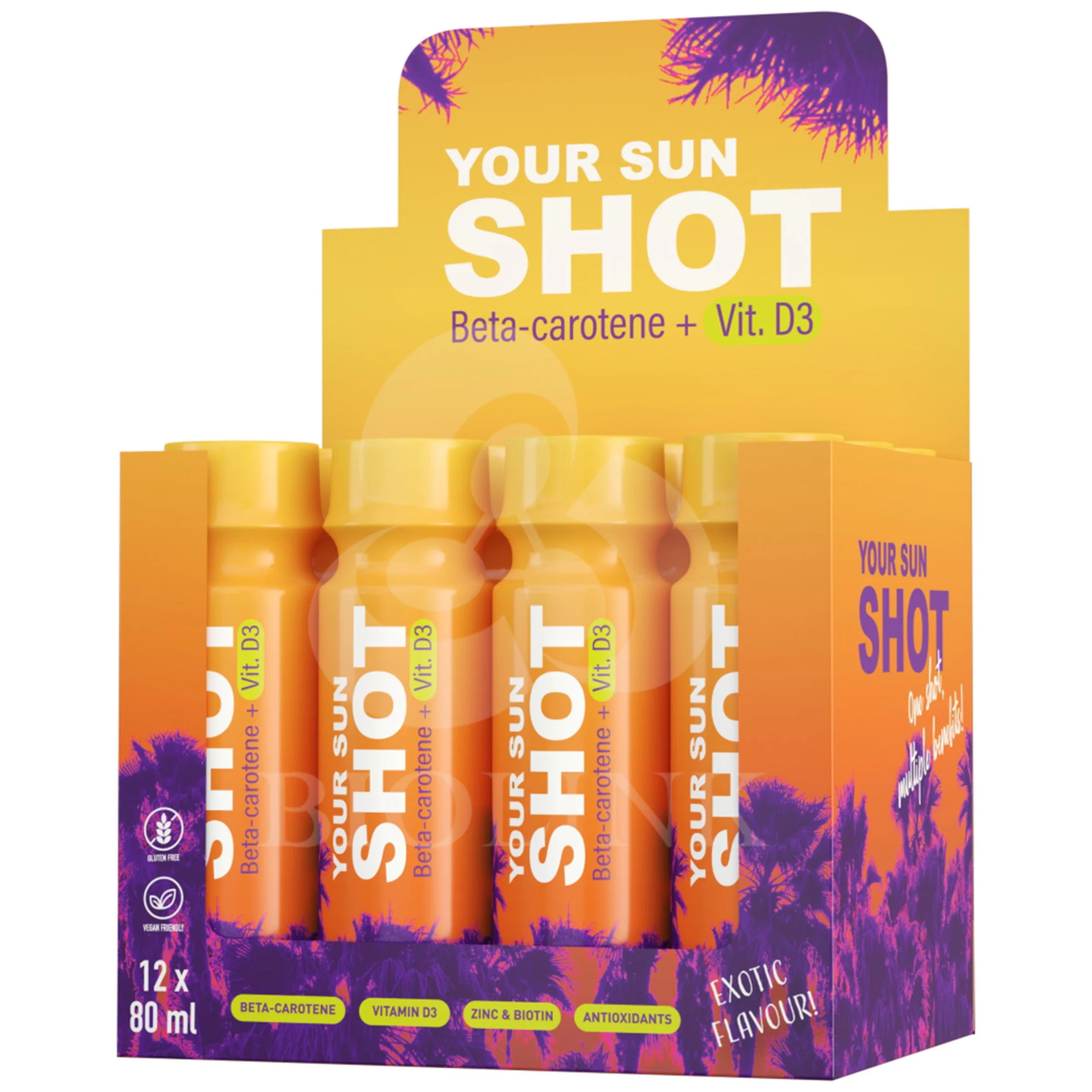 Anti-envelhecimento Tan Shot com CoQ10 6X60ml curtimento Beleza bebida Canadá Folga livre