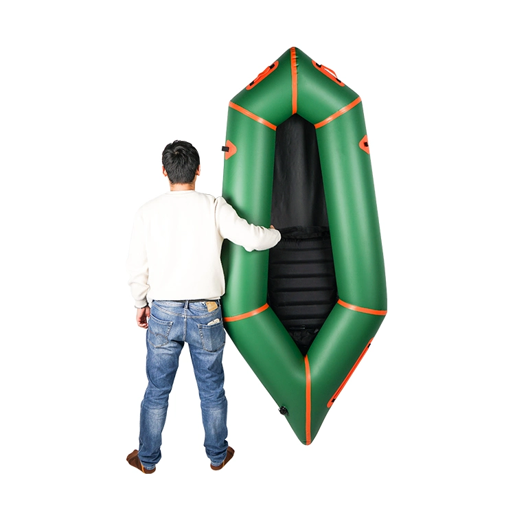 Personalizados fabricante de peso ligero TPU Packraft/ balsa inflable bicicleta Pala Kayak