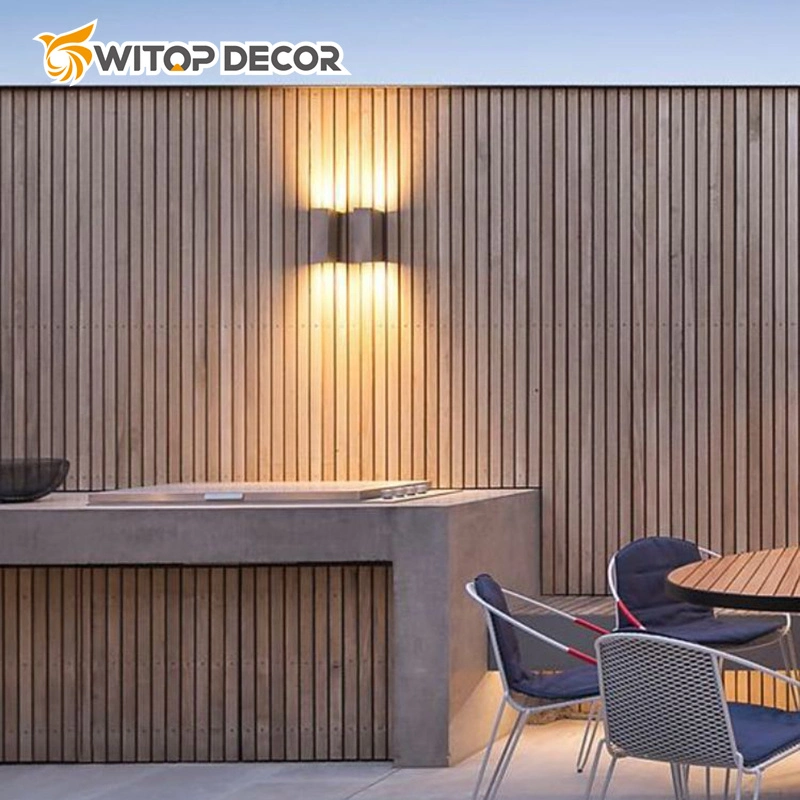 Oco de luxo melhor barato Alta qualidade de plástico de madeira WPC Painel de parede revestimento de paredes para decoração