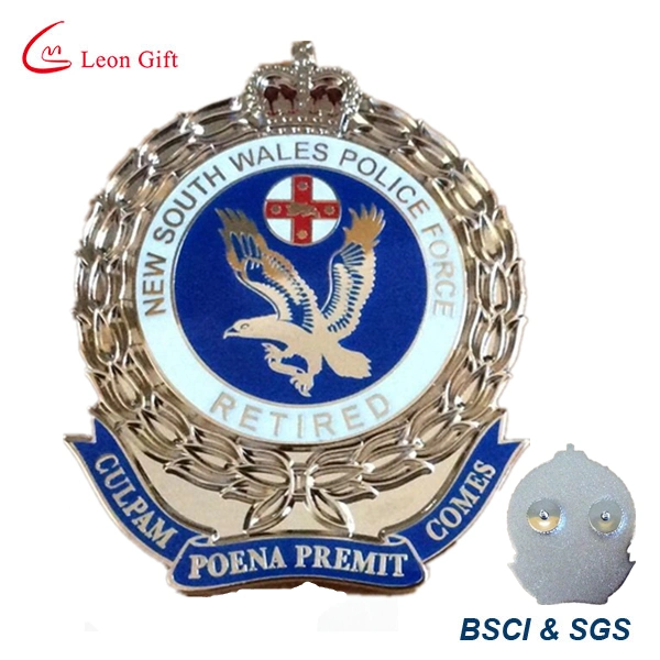 China Supplier Custom Gold UAE Military Police Badges Manufacturer Custom Metal Soft Hard Enamel Brooch Lapel Pin Badge