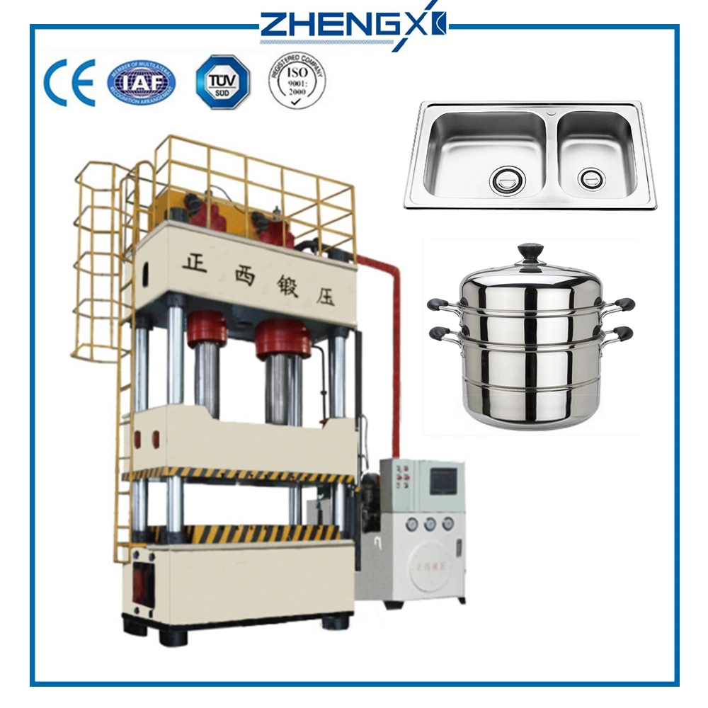 Servo Motor Energy Saving Four Post Hydraulic Press Machine for Pressure Cooker Pressing