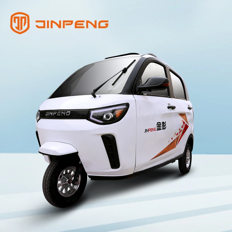 Jinpeng Brand 3 Wheel 2023 New Design Full Closed Electric Tricycle for Adult Mobility Scooter Hot Sale Wholesale Bulk Price Enclosed Passenger Tricycle