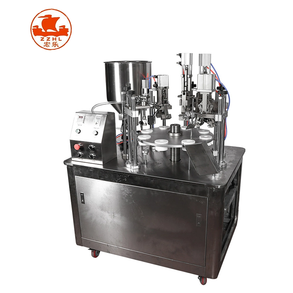 China Plastic Rotary Hand Cream Fill and Seal Sealing Tube Filling Machine