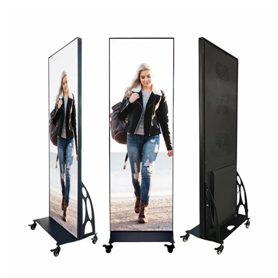 Indoor Advertising P2.976 Super-Thin Floor Standing LED Poster Display Screen