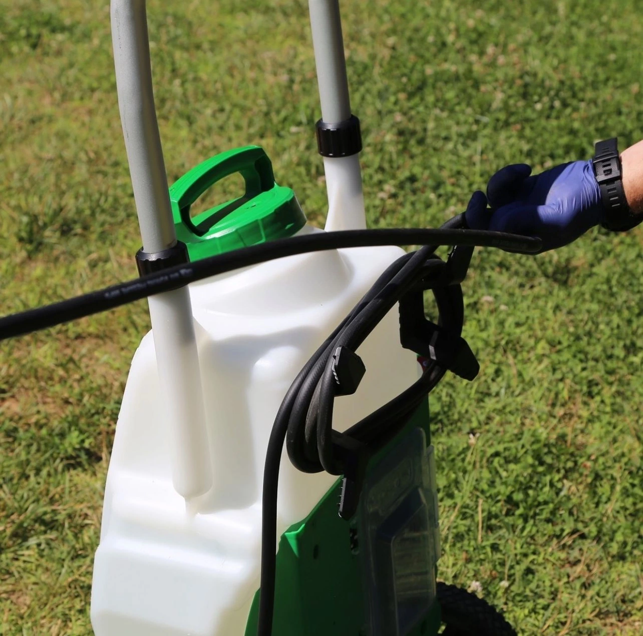 Jardín de Control de plagas Agrícola de ruedas de jardín Sprayer con 35 L. Capacidad