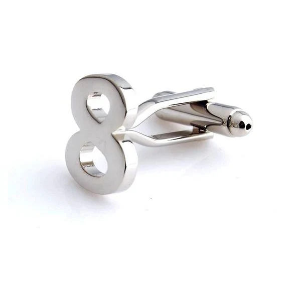 Customized Fashion High Polished Metal Sterling Silver Design Movement Stainless Steel Novelty Bulk Gold Plated Garment Cufflink Clothing Accessory