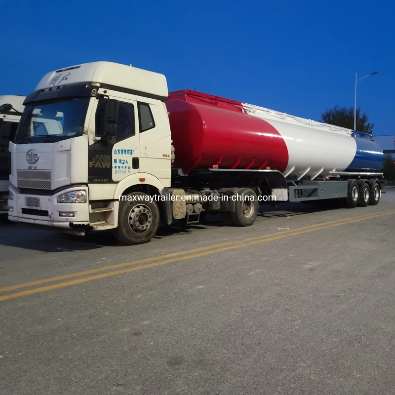 Maxway Brand 42000-60000 لتر وقود الديزل طريق Trailer Petroleum (بترول خزان وقود الديزل) مقطورة ناقلة بترول