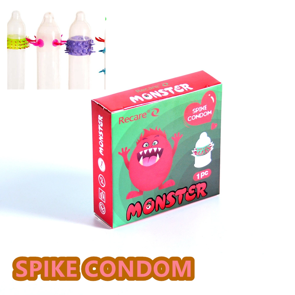 Creative Spike Condom with Different Shapes for Male Masturbation with Throns Made in China