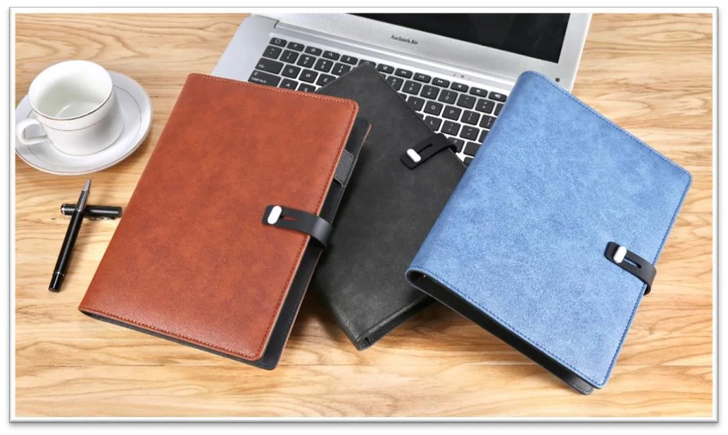 Notebook Mit Ladefunktion + Powerbank + Lampenfarbe Schwarz, Blau, Braun