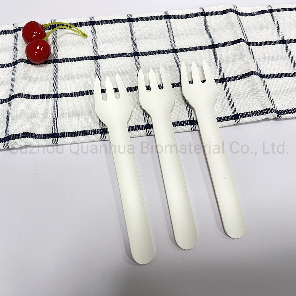 Quanhua High quality/High cost performance  6.2 Inch OEM ODM Disposable Paper Biodegradable Cutlery