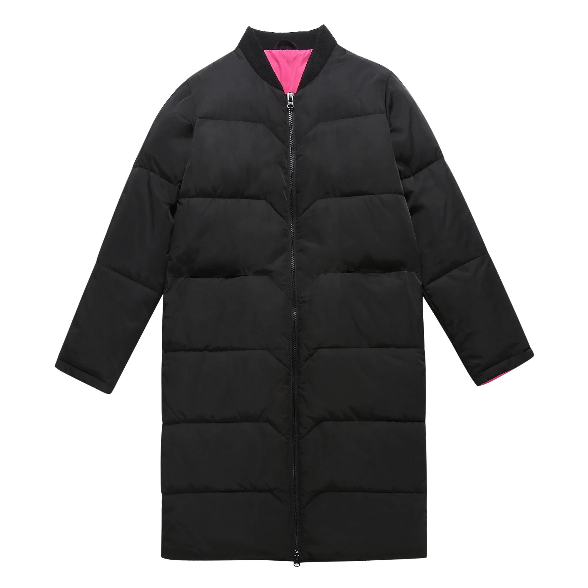 Custom Black Winter Warm Waterproof Thick Loose Long Women&prime; S Down Coats