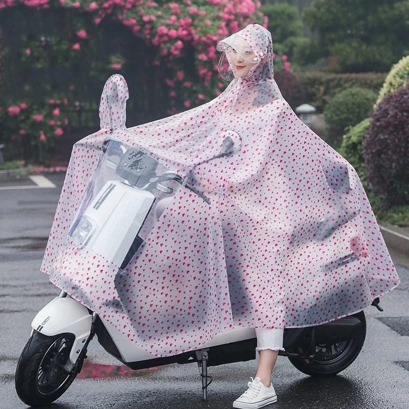 Vêtements de pluie en PVC transparent pour cyclisme en extérieur, moto, manteau de pluie pour adulte, poncho de pluie pour vélo.