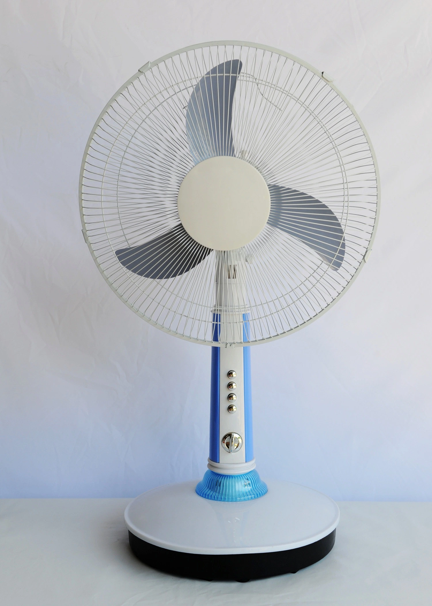 Rechargeable Table Fan with Solar Panel Stand Fan AC DC 12V/240V Electric Fan Home Cheap Price Low DC-Tb02
