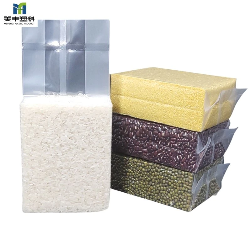 Food Grade Plastic Vacuum Rice Beans Packing Bag