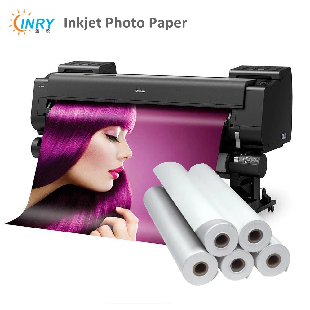 Alta Denisity 120gsm 240gsm para jato de tinta brilhante fotografia Rolo de papel para casamento