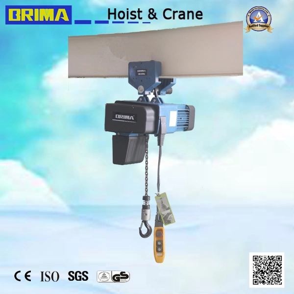 3200kg 3/1m/Min European Electric Chain Hoist with Manual Trolley