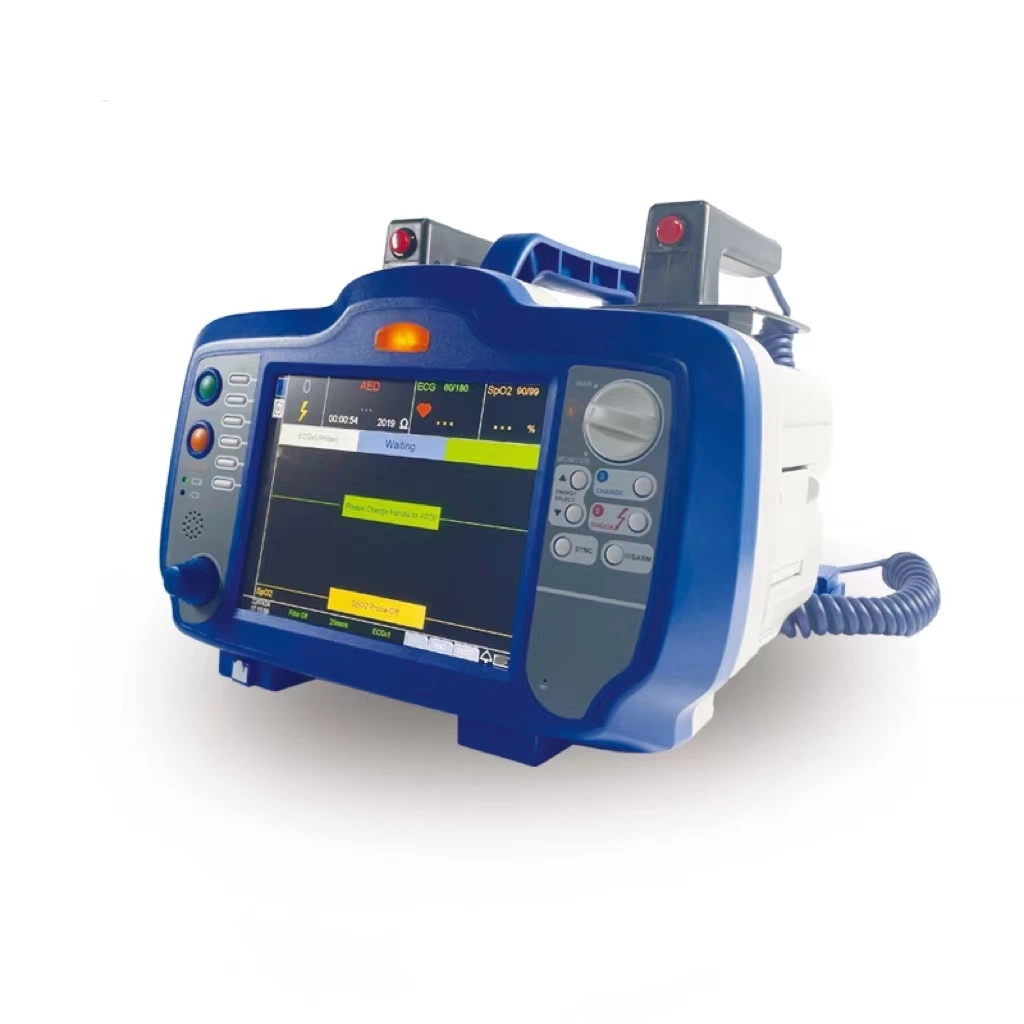 Mn-Def001 Medical Equipment Portable Biphasic Machine Automatic External Cardiac Defibrillator Monitor