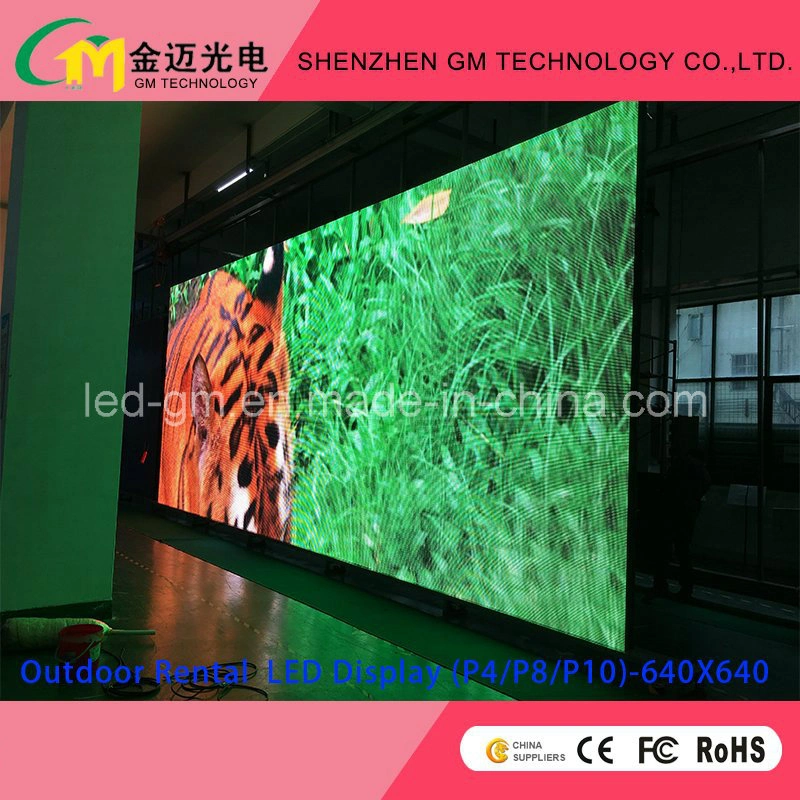 Die-Casting P8 Outdoor Full Color Rental LED Display/Board for Stage