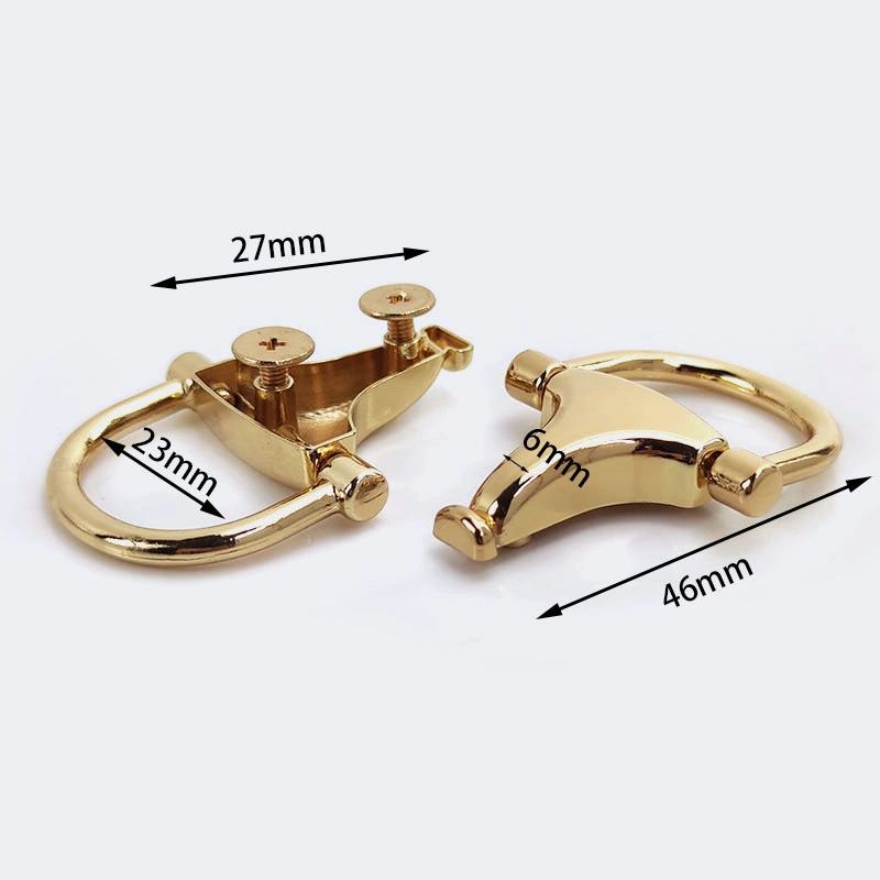at-Bf043 Fashion Hand Bag Hardware Accessories Handle Buckle Purse Pendant Side Clasp Screw Bag Chain Buckles
