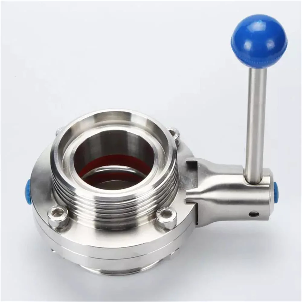 Customized High quality/High cost performance  Stainless Steel Handle Threaded Butterfly Valve