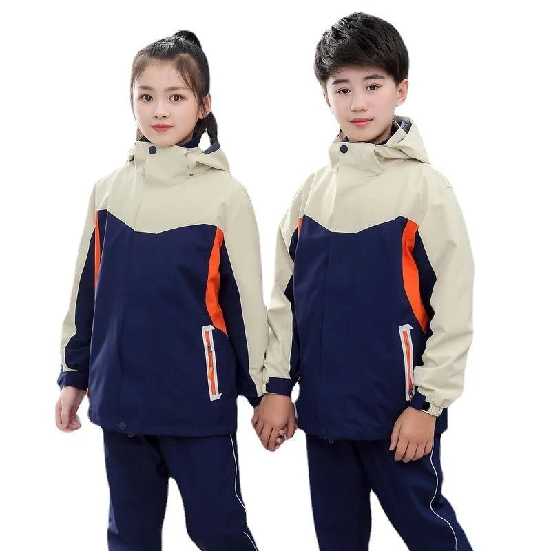 Uniforme de classe en peluche coupe-vent et chaud pour l'automne et l'hiver Stormtrooper 3-en-1 pour enfants.