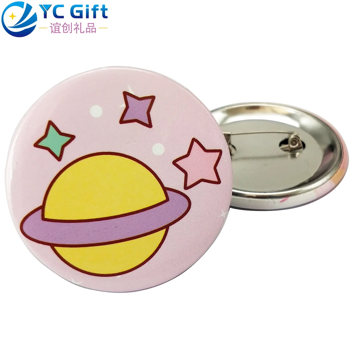 La fábrica de dibujos animados personalizados decoración ropa Star Muertos agradecidos insignia de solapa de seguridad de la empresa Actividad regalo promocional del Deporte Escolar de la hojalata de recuerdos de estaño Button Badge