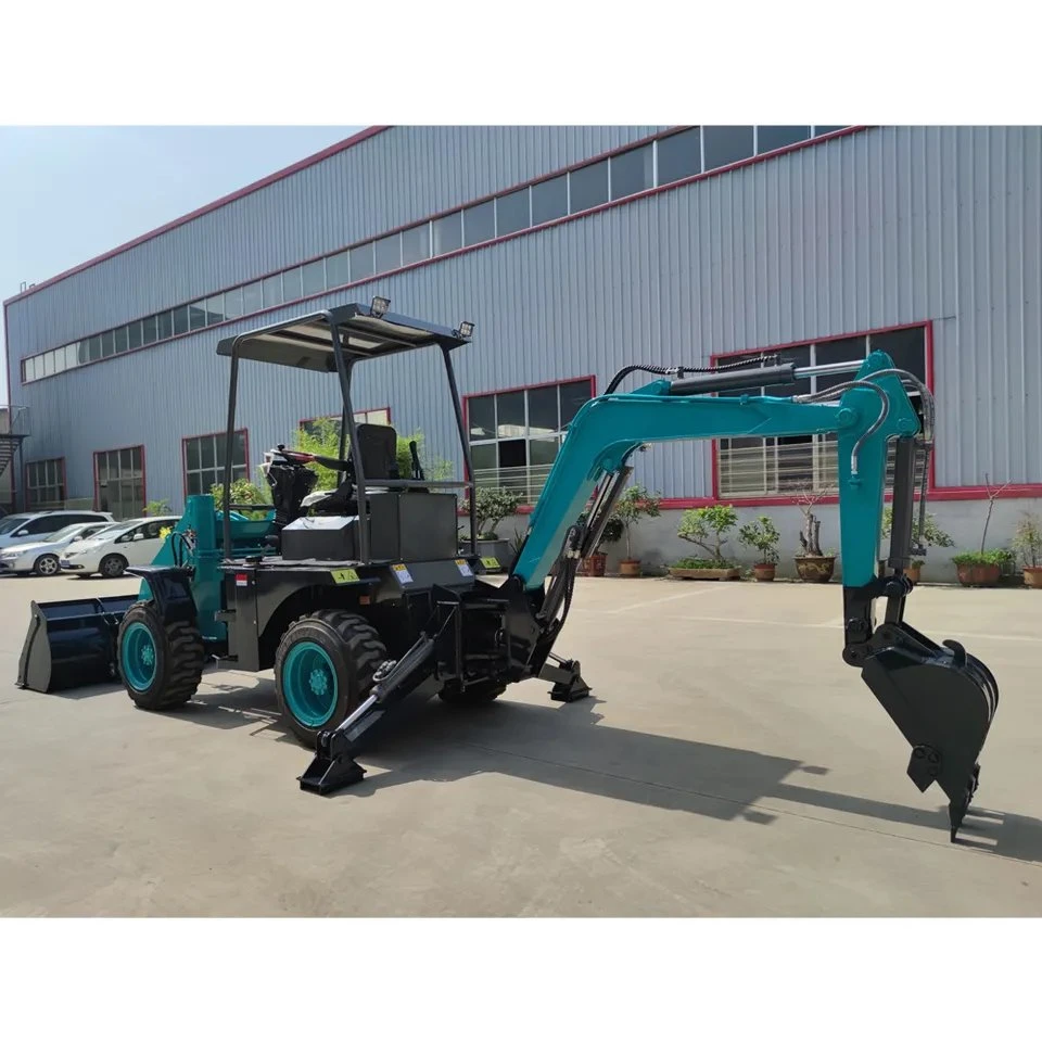 Nuevo 1 años de HF China Mini Excavadora cargadoras Cargadora Máquina Agricultura OEM