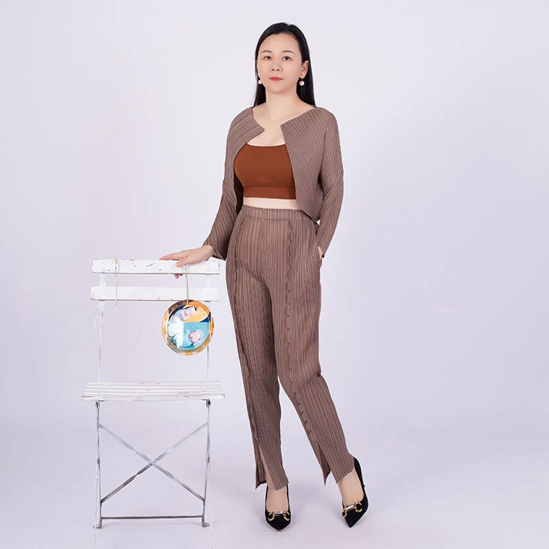 Tianbao Fold Clothing Everything Match Loose Large Size Women's Trouser Suit