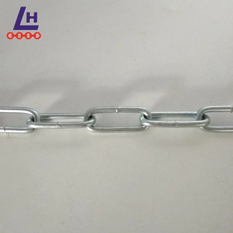 6mm Electro Galvanized DIN763 Long Link Chain