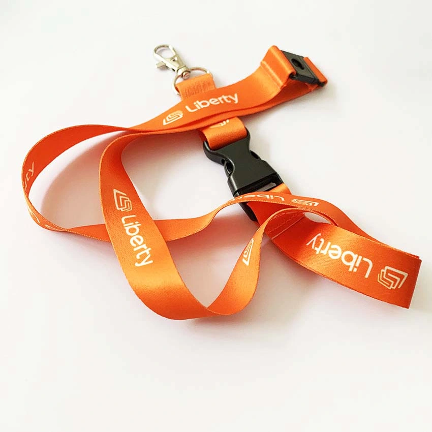 Custom Logo ID Card Holder Sublimation Neck or Wrist Nylon Lanyard for Office Medal