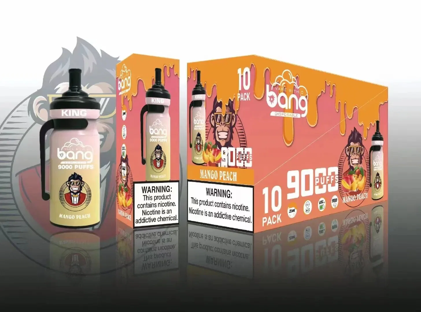 Original VAPE desechable al por mayor y ODM VAPE Bang King desechable VAPE R&amp;M Magic 9000 Puff