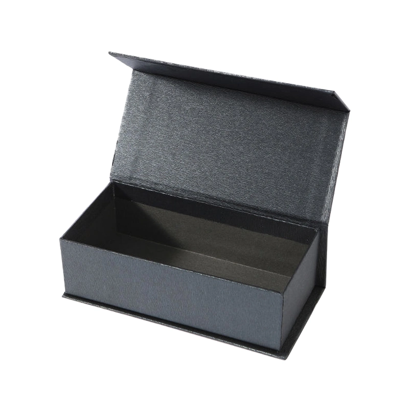 Impresa bolígrafos gafas de diseño personalizado de productos para empresas caja de embalaje de regalo Negro Caja de perfumes cosméticos de alta calidad con esponja insertar