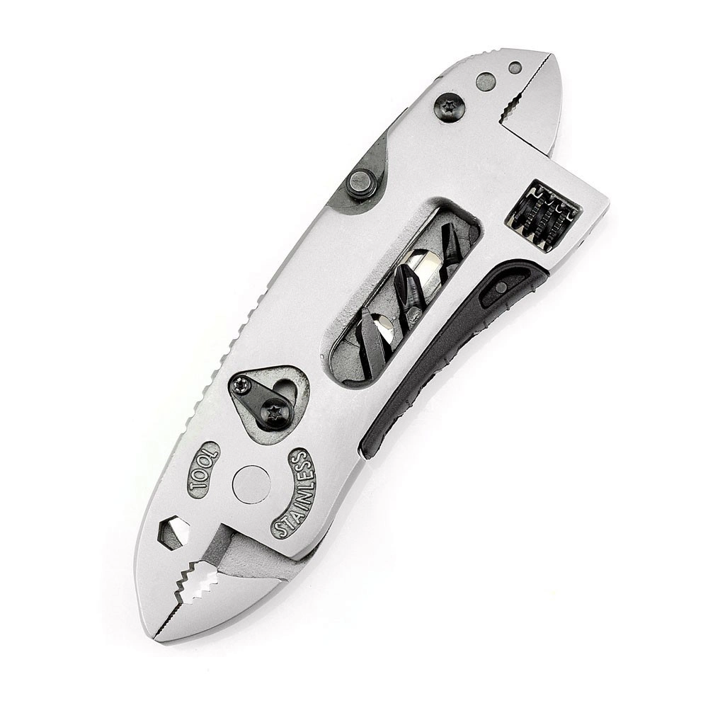 Multi-Purpose Survival Emergency Gear Adjustable Wrench Jaw Screwdriver Bl21706