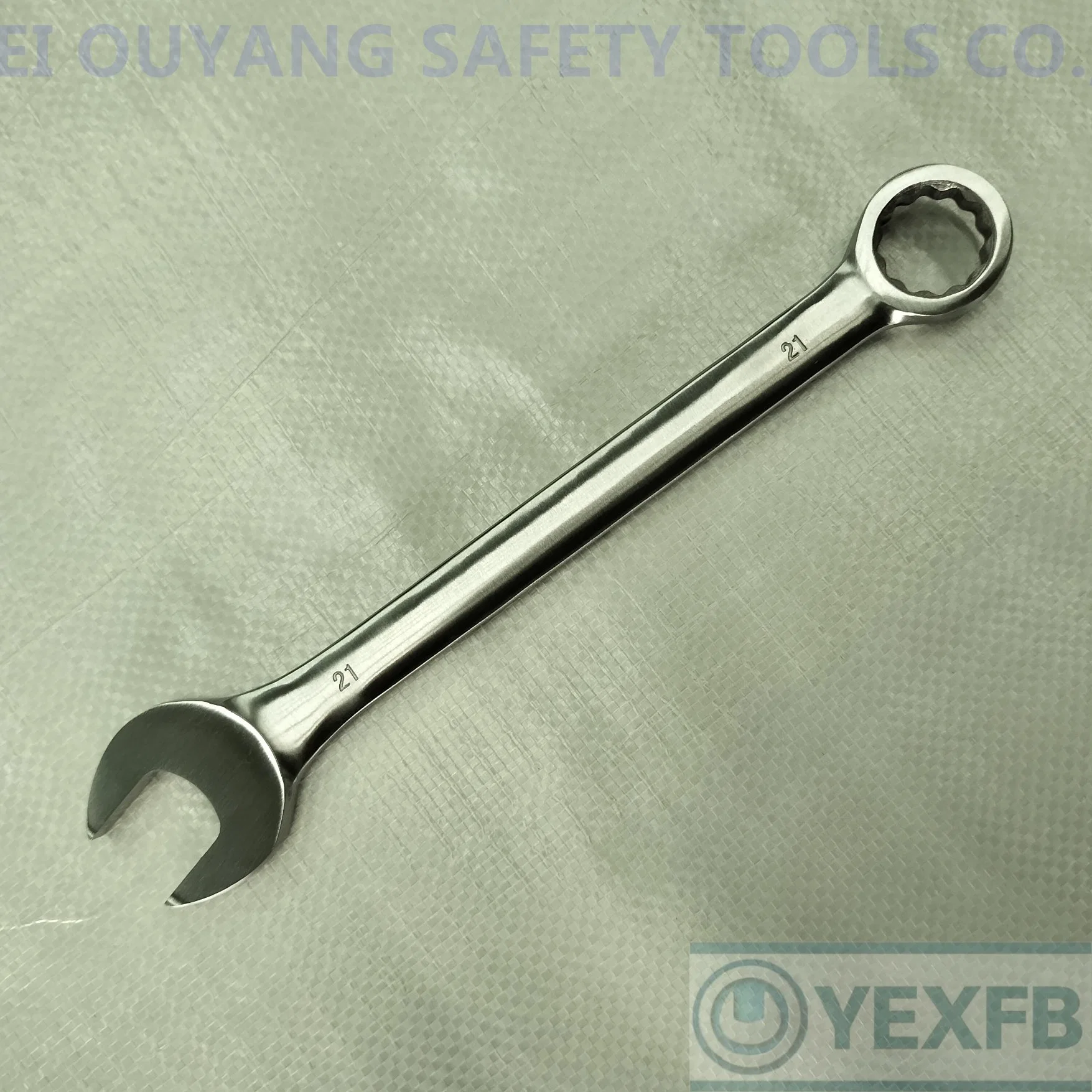 Stainless Steel Plain Combination Wrench/Spanner, 21mm, SS304/420/316