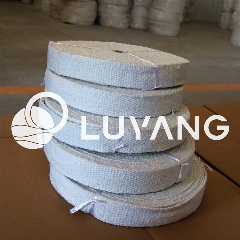 Refractory High Temperature Heat Resistant Seal Fibre Wool Ladder Gasket Self Adhesive Woven Ceramic Fiber Insulation Ceramic Tape