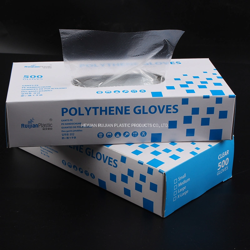 Food Grade Plastic Disposable Gloves/Protective Gloves