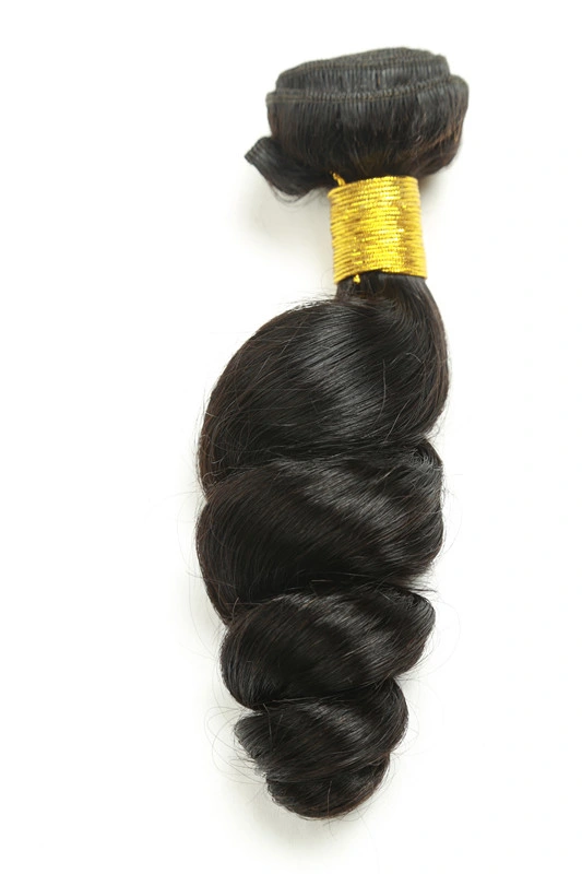 Peruvian Virgin Hair Loose Wave Unprocessed Virgin Hair Natural Black