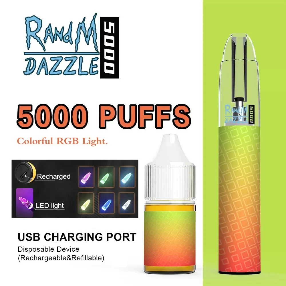 Wholesale/Supplier R and M Dazzle 5000 E Cigarette Recharged Refilled Disposable/Chargeable Vape Pen