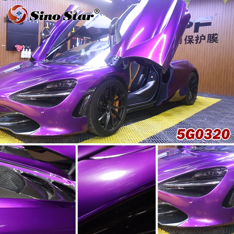 S5g03 Series Pearl Metal Film Auto Accessories Car Sticker Wrap (تغليف ملصق السيارة) لفائف فينيل من ألياف الكربون