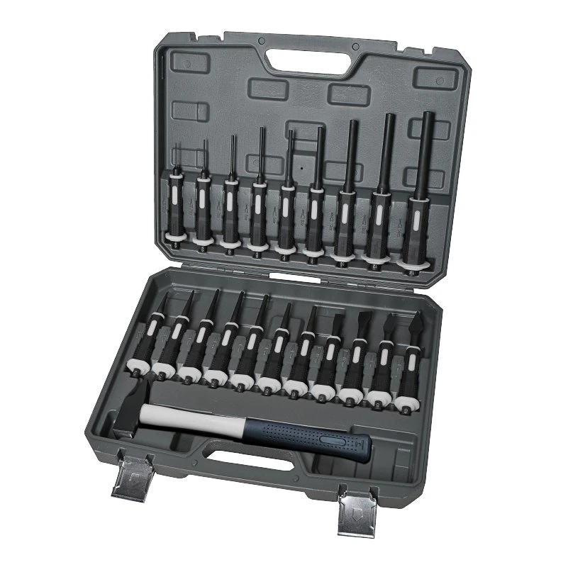 Tomac Hot Sales Hardware Tool Professional 21 PCS Hammer Punch Striking Tool Set Box