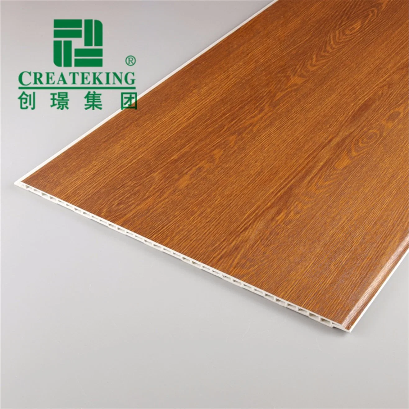 Foshan Proveedor Venta caliente Panel de pared de techo PVC de grano de Madera Para decoración