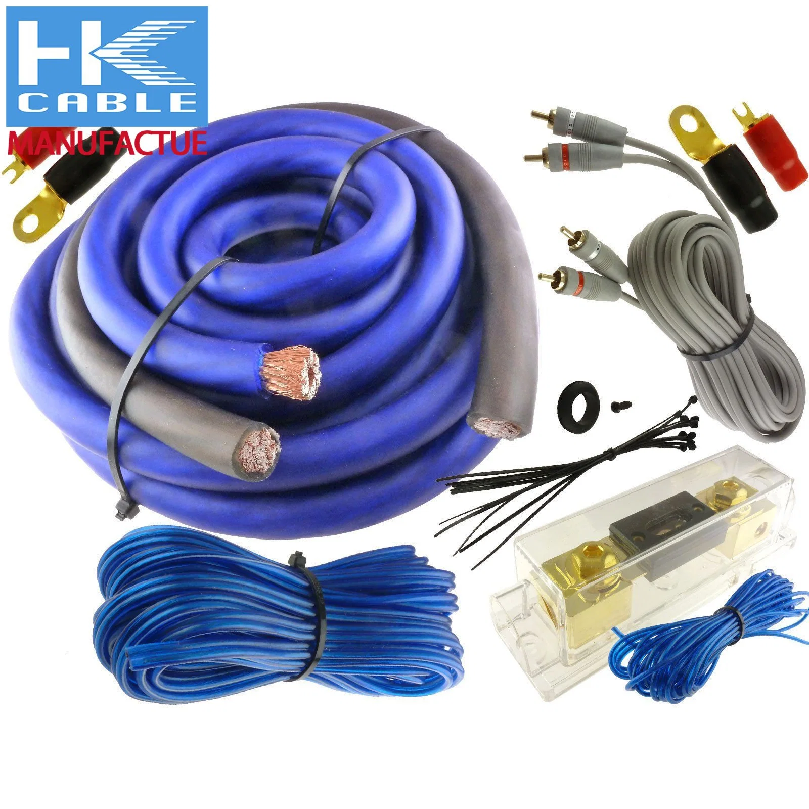 New Arrival 0 Gauge Car Audio Cable Kit Amplifier AMP Install Wiring Power Cable Amplifier Subwoofer Speaker Line