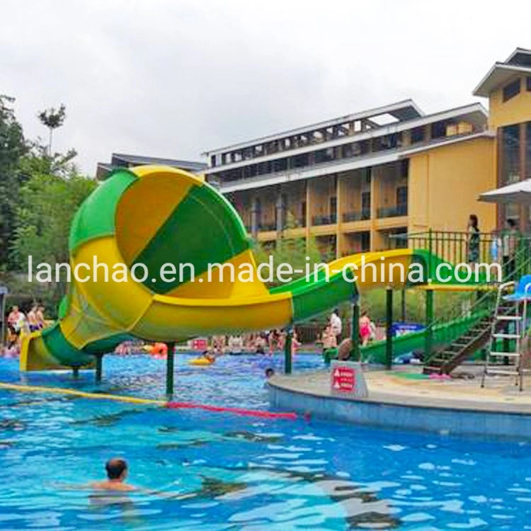 Swimming Pool Fiberglass Kids Water Slide Equipment