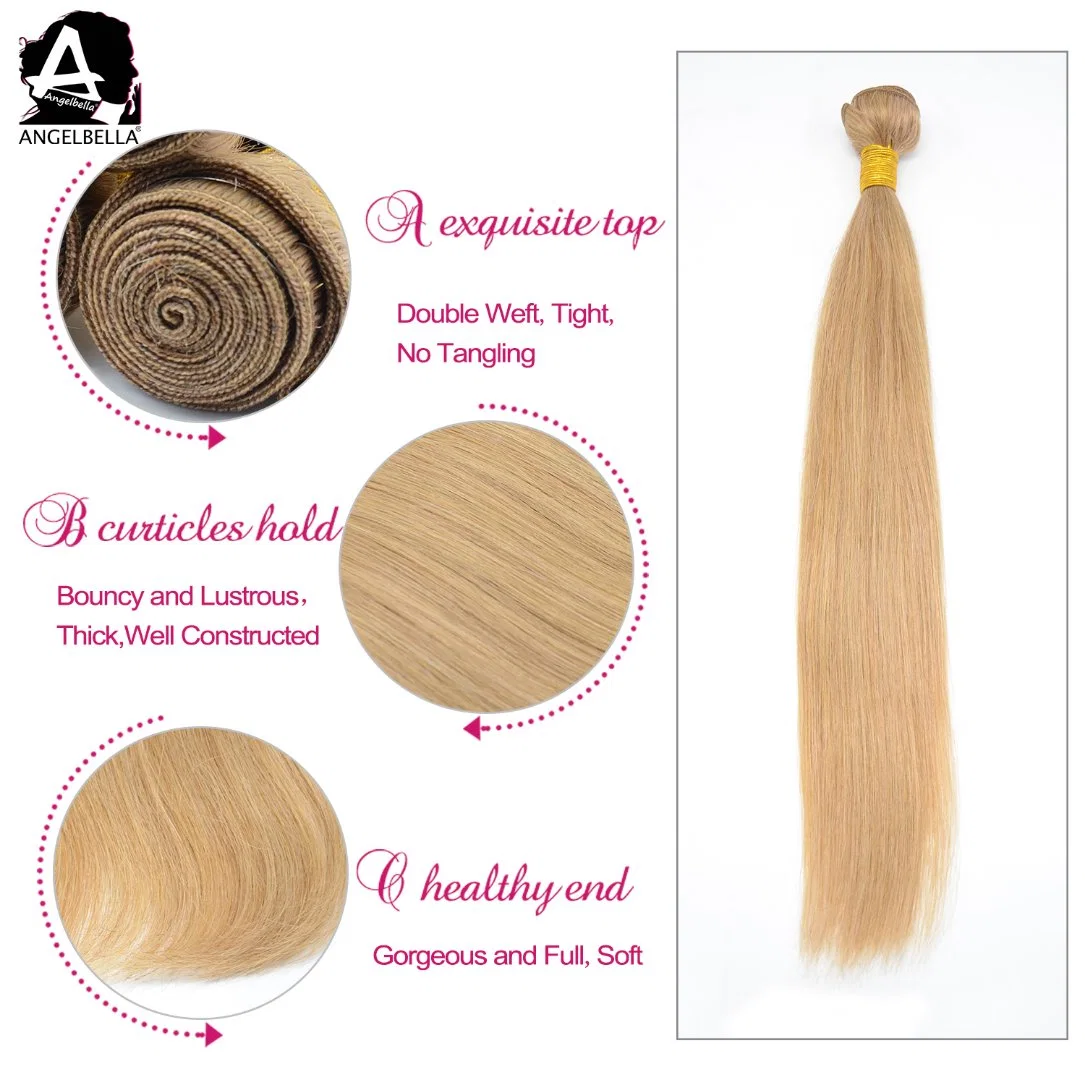 Angelbella New Arrived Hair Pieces Silky Straight Highlight 12# 27# Chinese Human Hair