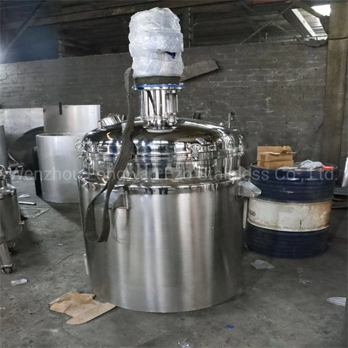 Ezo Stainless Steel Sanitary Grade Vertical Pressure Sterile Vacuum Milk Electric Heating Emulsification Tank