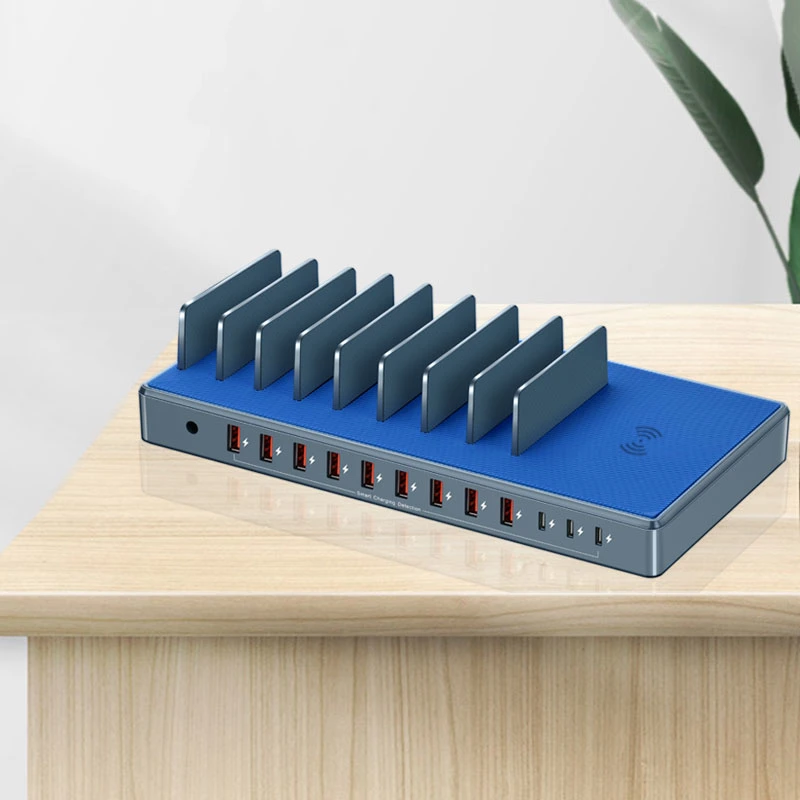 12-Port Smart USB-Ladestation Multiport USB-Ladegerät Pd Ladegerät