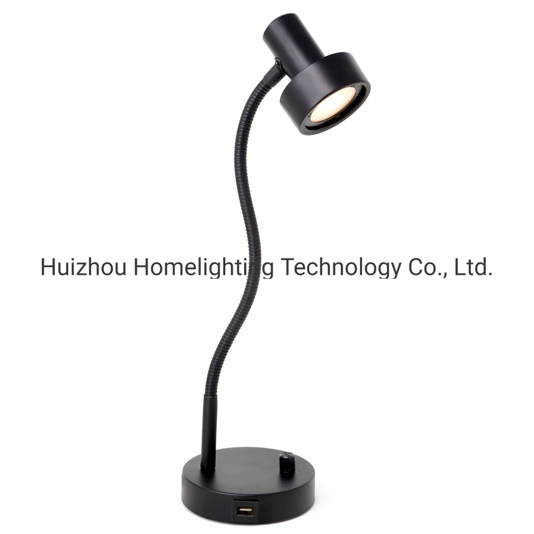 مصباح مكتبي LED قابل للتخفيت طراز A9437 مع منفذ شحن USB مصابيح طاولة من الفولاذ للمنزل أو المكتب