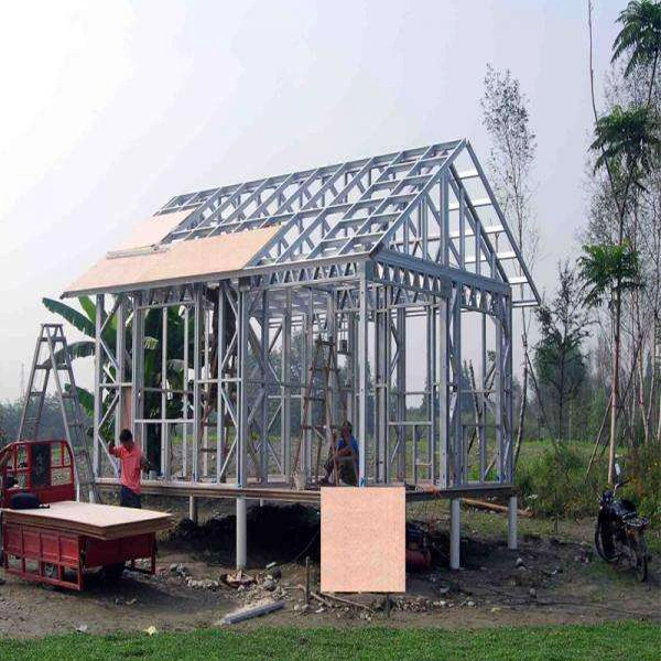 Hot DIP Galvanized Q355 Steel Frame Steel Structure Builtup H Profile H Beam