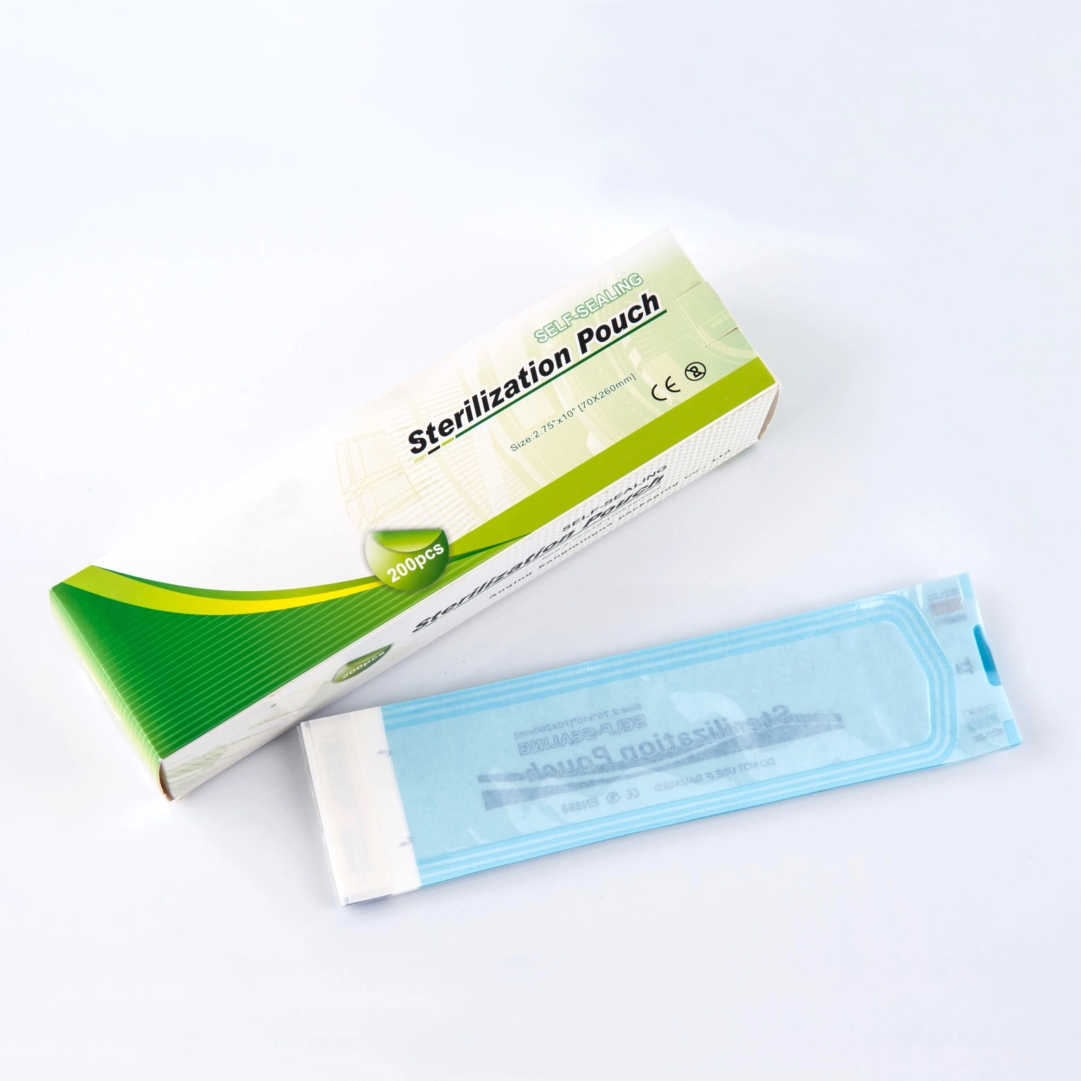 Одноразовый стерилизационный мешок с самоуплотнением стоматологический продукт